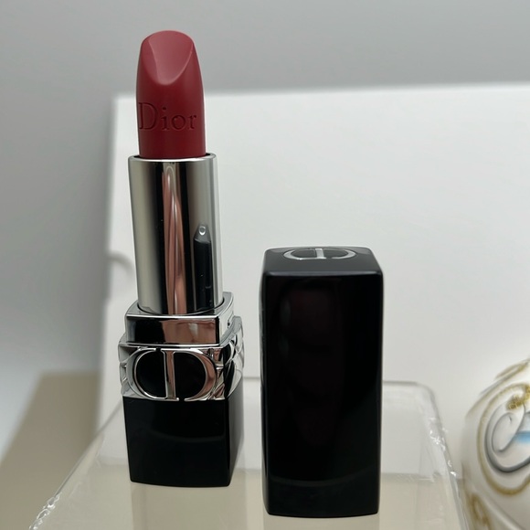 Dior Rouge Lipstick in Chérie Satin NWOT In No Box $50 In Stores Refillable Case - Picture 1 of 11